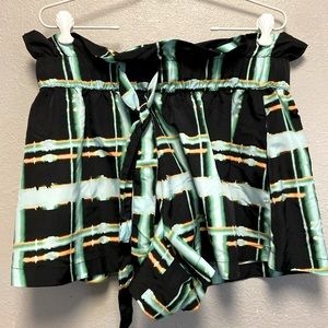 Future Collective NWT Gabriella Karefa-Johnson Tie-Waist Paperbag Shorts 3456